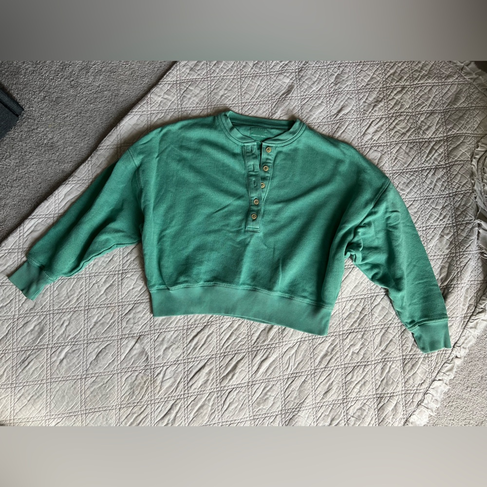 American Eagle Pullover with Buttons